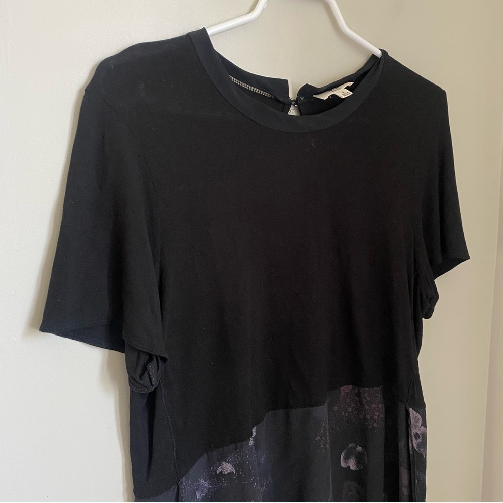 Wilfred Aritzia Capucine Twofer Shirt Black Size Medium - Picture 4 of 9